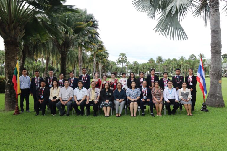 Kasetsart University and the Thailand International Cooperation Agency (TICA), held the opening ceremony of the international training course, “Precision Semen Technology: Enhancing Fertility Outcomes in Livestock,” for the officials of the Livestock Breeding and Veterinary Department (LBVD) of the Republic of the Union of Myanmar.