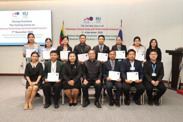 The closing ceremony of the training program “Veterinary Clinical Study and Animal Health Sciences”