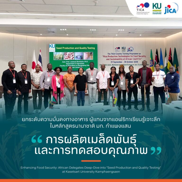 Enhancing Food Security: African Delegates Deep-Dive into “Seed Production and Quality Testing” at Kasetsart University Kamphaengsaen